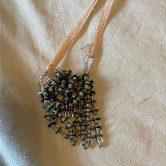 Free People Intimately Embellished Nude Sequined Tie-Shoulder Bodysuit - Picture 7 of 9